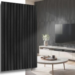 3D XL Slats Schwarz Lamellen Nachbildung Deckenpaneele Wandpaneele Dekoren