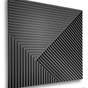 3D PVC D168 Cheops Schwarz 50x50cm
