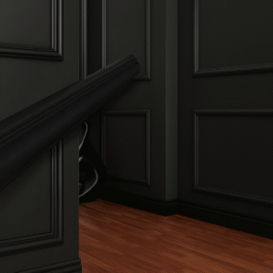2 mètres de long – Moulures décoratives DP01 Noir