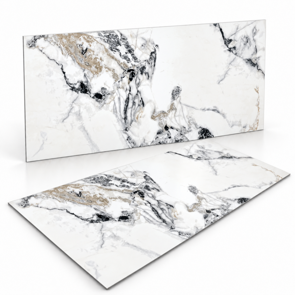 0.72m² Wall Cladding | Alternative to Tiles & Marble | MPVC Creamy 01