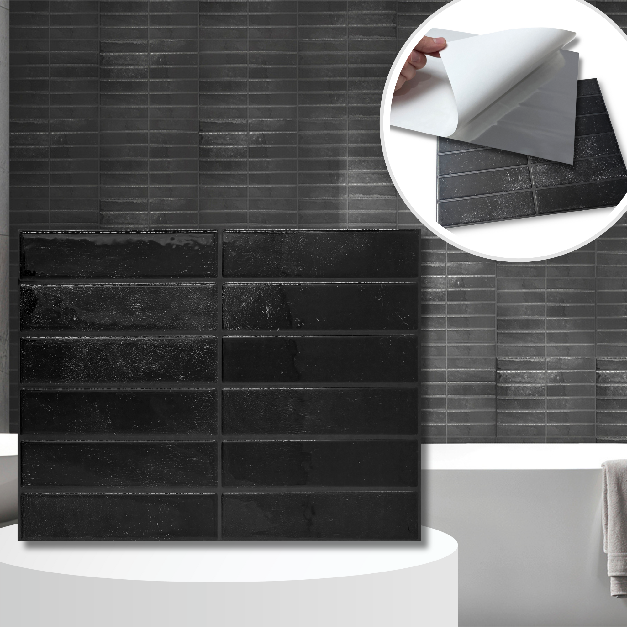 Self-adhesive 3D wallpaper panels plastic wall panels YJC0262