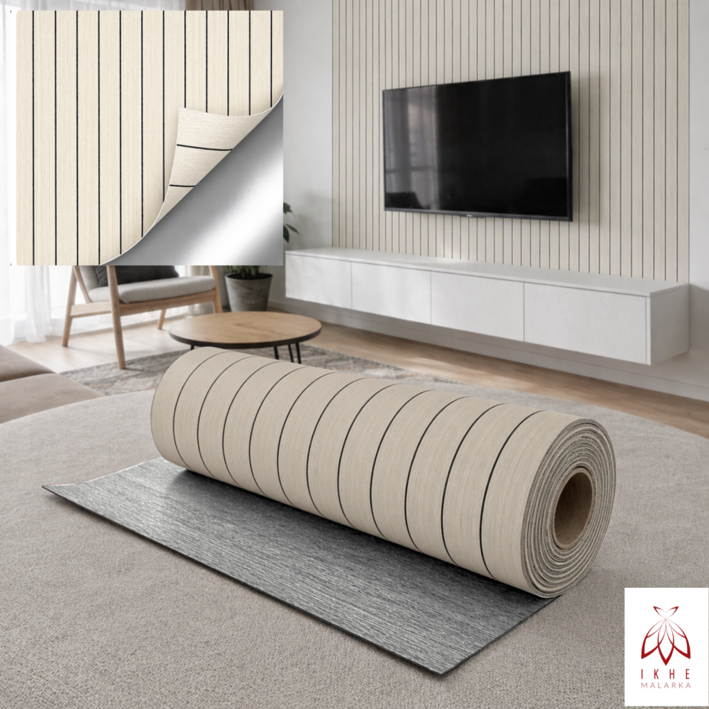 1,8 m² Rivestimento murale 3D autoadesivo SXP – Effetto doghe in legno – Rovere chiaro KC-1037A – 187