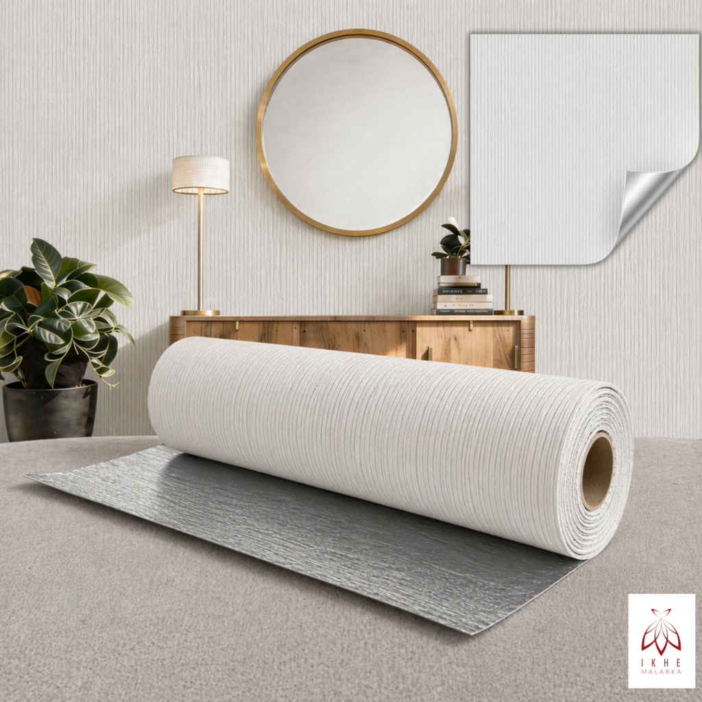 1,8 m² SXP Selbstklebende Flexible Stein-Wandverkleidung  – Weiße Rillen WB-5001