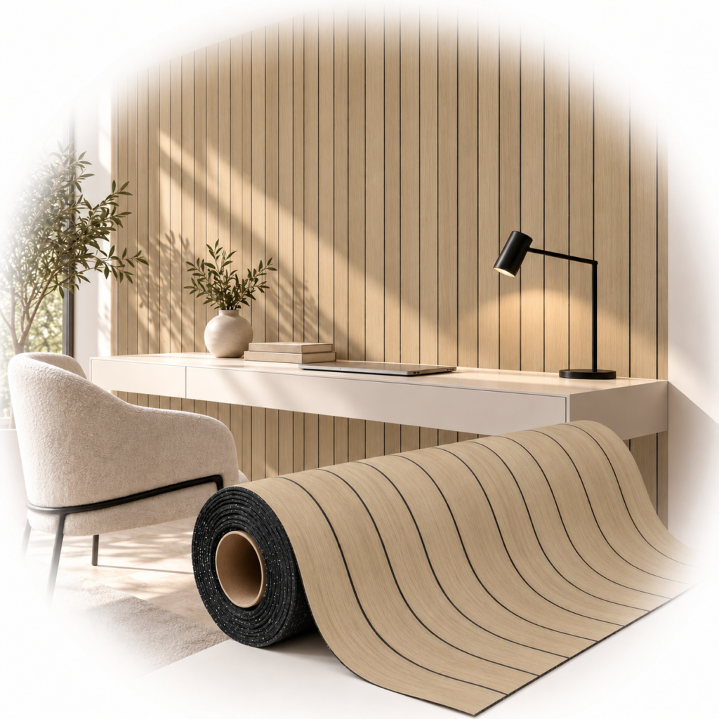 1,2 m² Selbstklebende 3D-Wandverkleidung SXP – Lamellenoptik Holz – R02 – 1037B